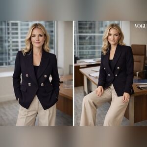 Veronica Beard x NFL Dickey Black Jacket No Emblem US Size 14